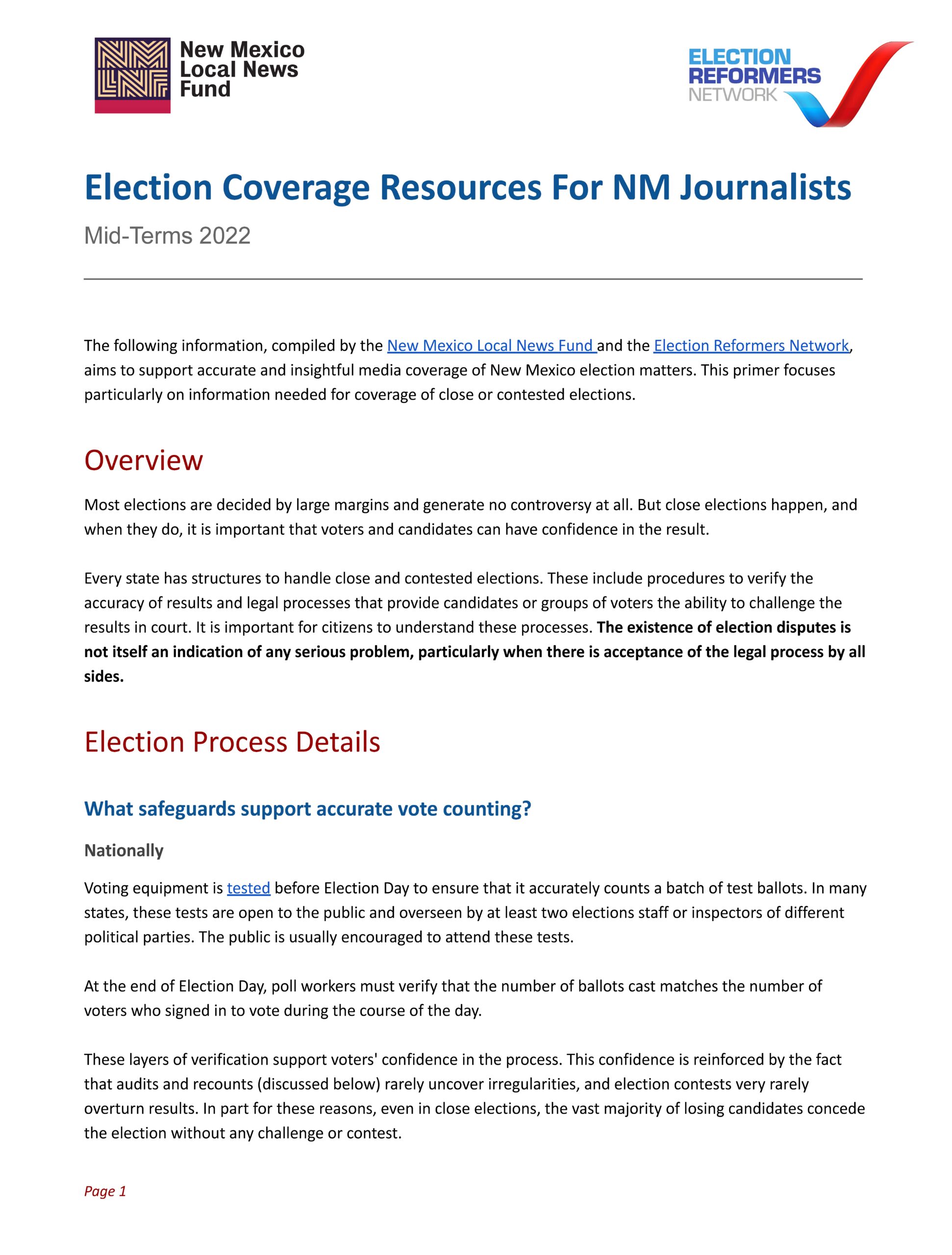 Election Resources For Journalists 2022_Page_01 Election Resources For Journalists 2022_Page_01